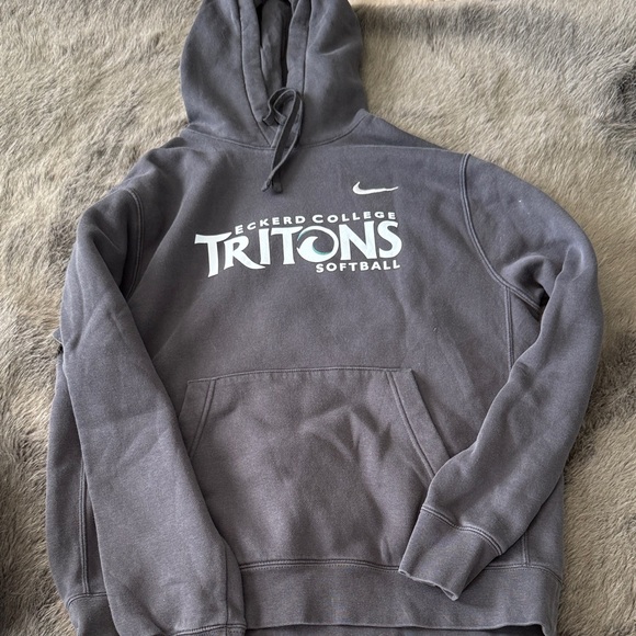 Nike Tops - Nike Charcoal Eckerd College Tritons Softball Hoodie